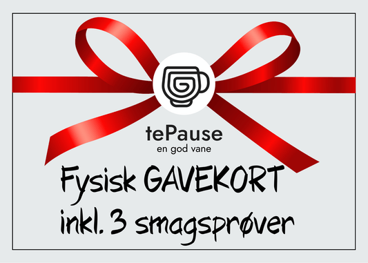 Fysisk Gavekort - inkl. 3 smagsprøver